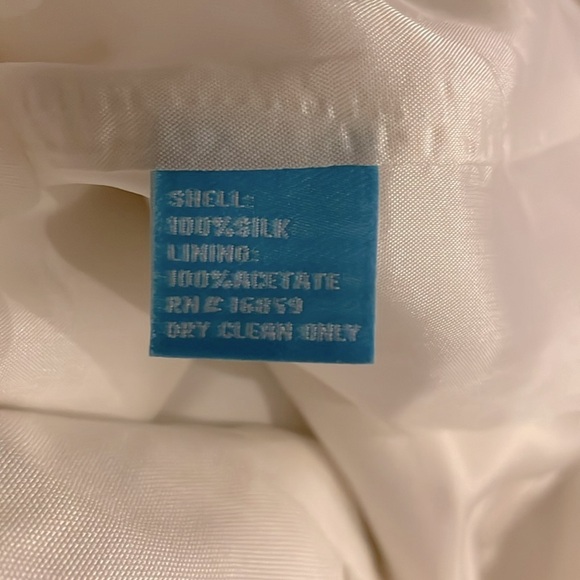 J. McLaughlin Slater Slim Pant NWT Silk White Size 10 - Picture 8 of 10